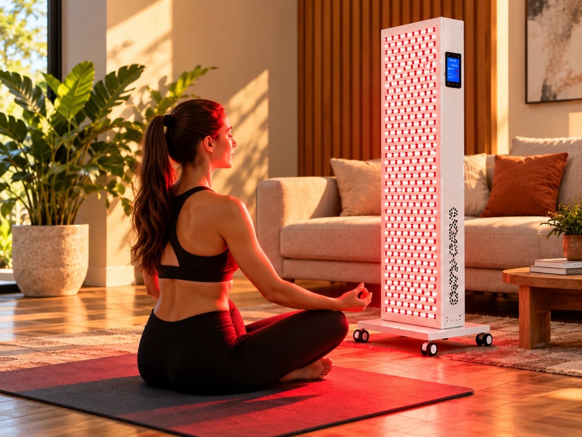 Luma Tower Tall Red Light Therapy Stand