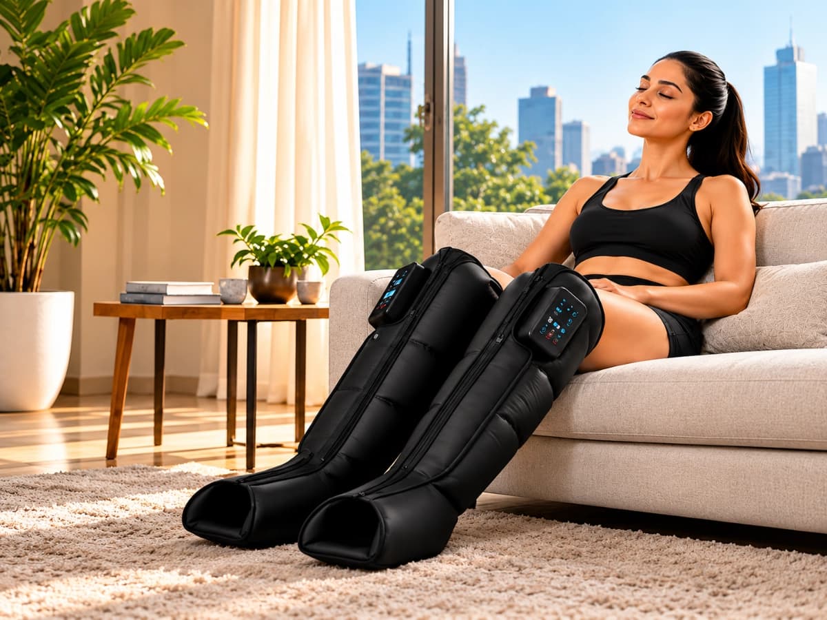 PulseWave 4 Plus Air Compression Boots (4-Chamber, App Control)