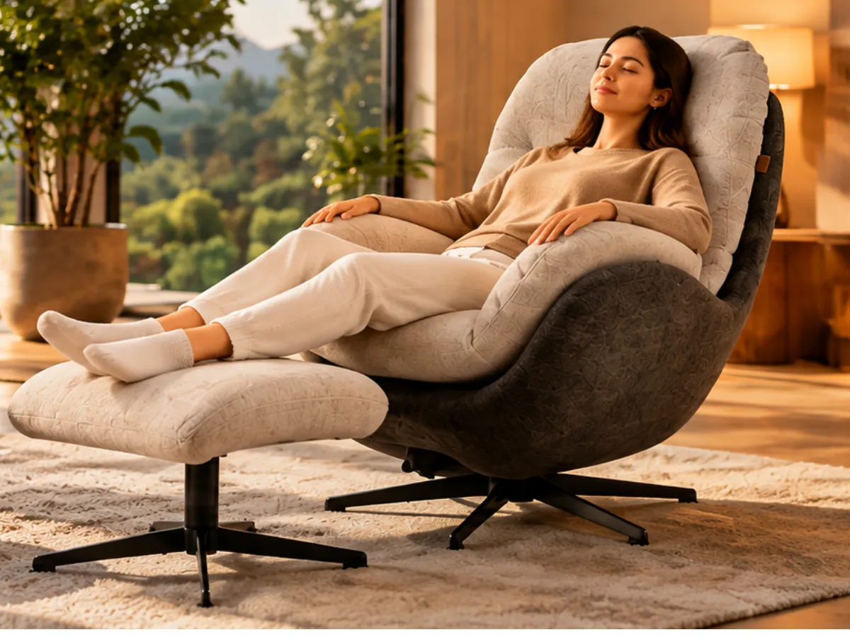 Serene 360 Lounge Massage Chair in use